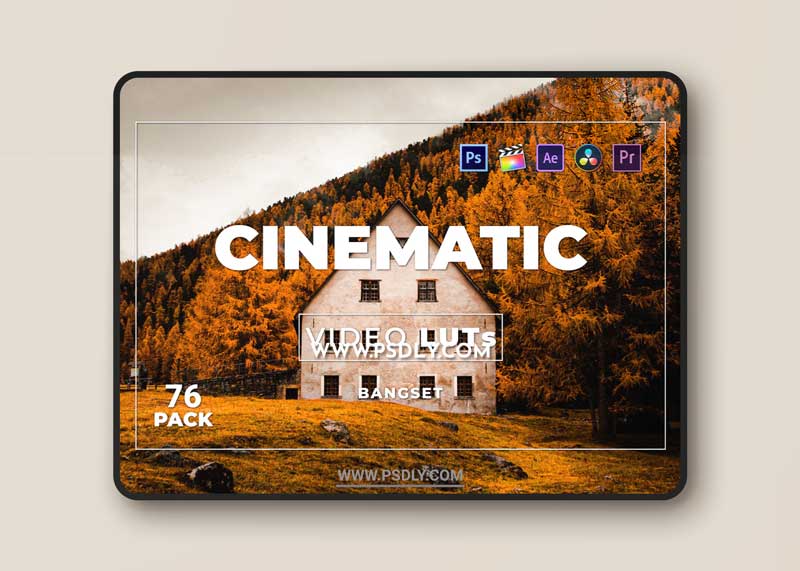 Bangset Cinematic Pack 76 Video LUTs 4YKU4QA 1 Bangset Cinematic Pack 76 Video LUTs 4YKU4QA