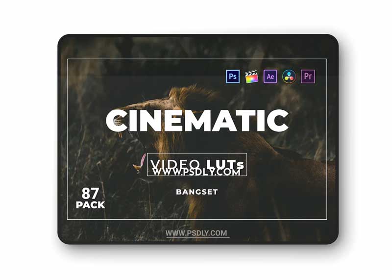 Bangset Cinematic Pack 87 Video LUTs TU6KT2B 1 Bangset Cinematic Pack 87 Video LUTs TU6KT2B