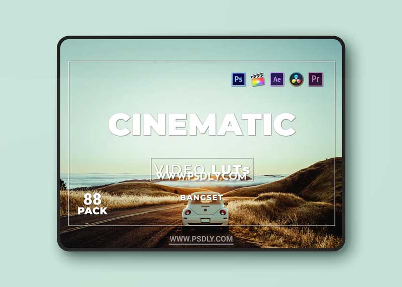 Bangset Cinematic Pack 88 Video LUTs 65GS97W 1 Bangset Cinematic Pack 88 Video LUTs 65GS97W