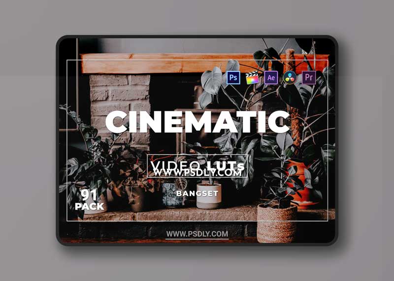 Bangset Cinematic Pack 91 Video LUTs X7T2ELE 1 Bangset Cinematic Pack 91 Video LUTs X7T2ELE