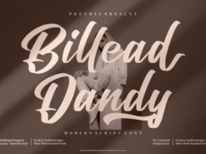 Billead Dandy Font 1 Billead Dandy Font