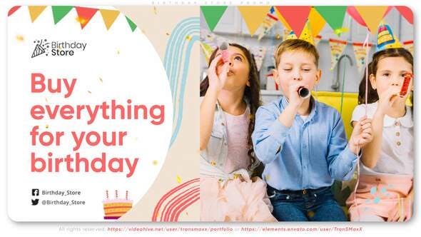 Videohive Birthday Store Promo 33650582 1 Videohive Birthday Store Promo 33650582