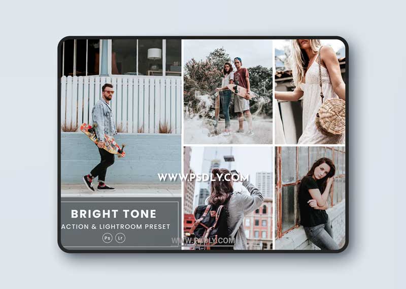 Bright Tone Action & Lightrom Presets 1 Bright Tone Action & Lightrom Presets