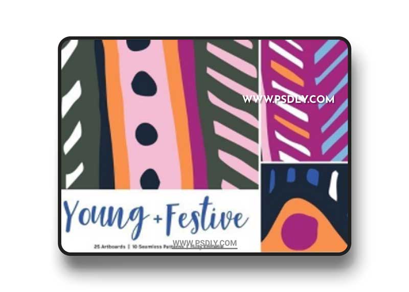 CM - Young Festive | Artboards + Patterns 2664553 1 CM - Young Festive | Artboards + Patterns 2664553
