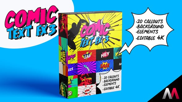 Videohive Comic Text Fx 3 32070485 1 Videohive Comic Text Fx 3 32070485