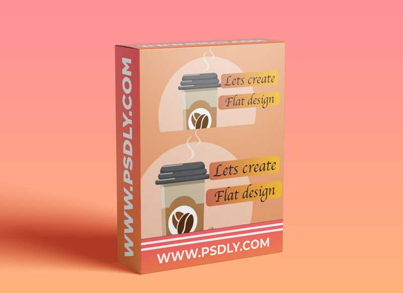 Create Flat Design Of Coffee Cup And Cookie In Adobe Illustrator 1 Create Flat Design Of Coffee Cup And Cookie In Adobe Illustrator