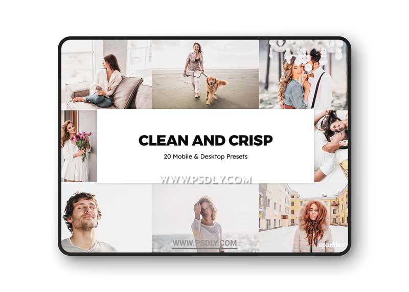 CreativeMarket - 20 Clean and Crisp Lightroom Presets & LUTs 6275784 1 CreativeMarket - 20 Clean and Crisp Lightroom Presets & LUTs 6275784