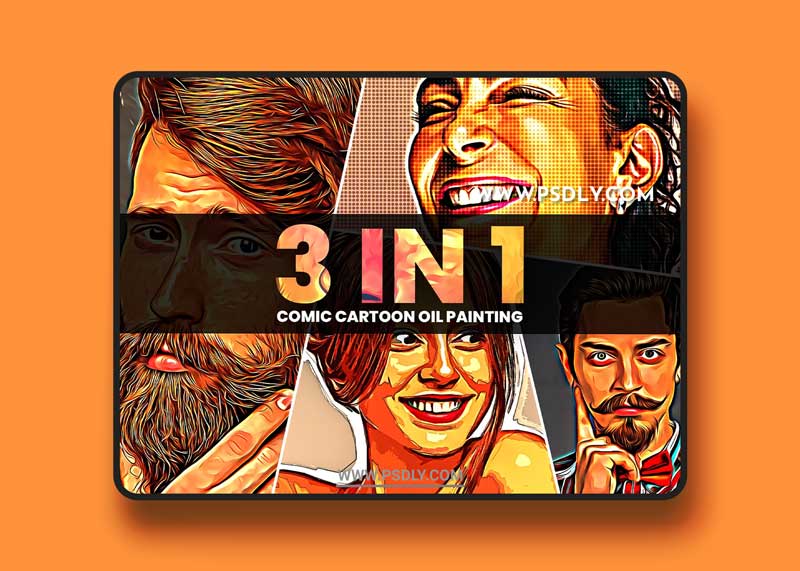 CreativeMarket - 3 in 1 Comic Cartoon Oil Painting 6406373 1 CreativeMarket - 3 in 1 Comic Cartoon Oil Painting 6406373