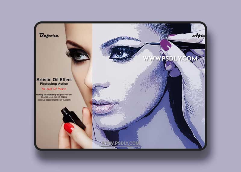 CreativeMarket - Artistic Oil Effect Photoshop Action 5357821 1 CreativeMarket - Artistic Oil Effect Photoshop Action 5357821