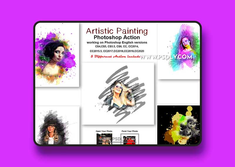 CreativeMarket - Artistic Painting Photoshop Action 5429287 1 CreativeMarket - Artistic Painting Photoshop Action 5429287