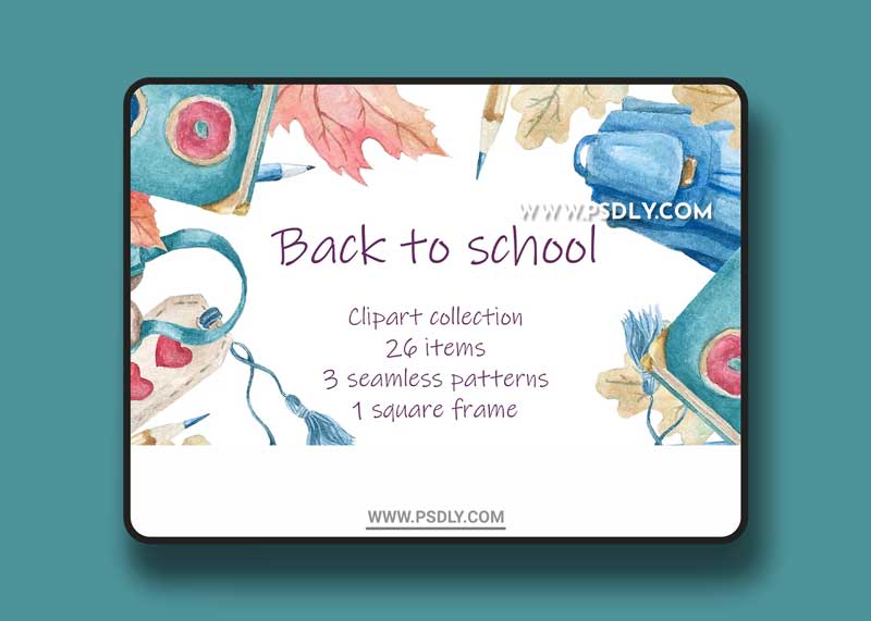 CreativeMarket - Back to school clipart 6290405 1 CreativeMarket - Back to school clipart 6290405