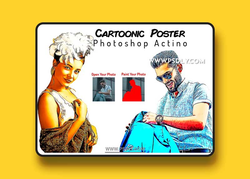 CreativeMarket - Cartoonic Poster Action 6410336 1 CreativeMarket - Cartoonic Poster Action 6410336