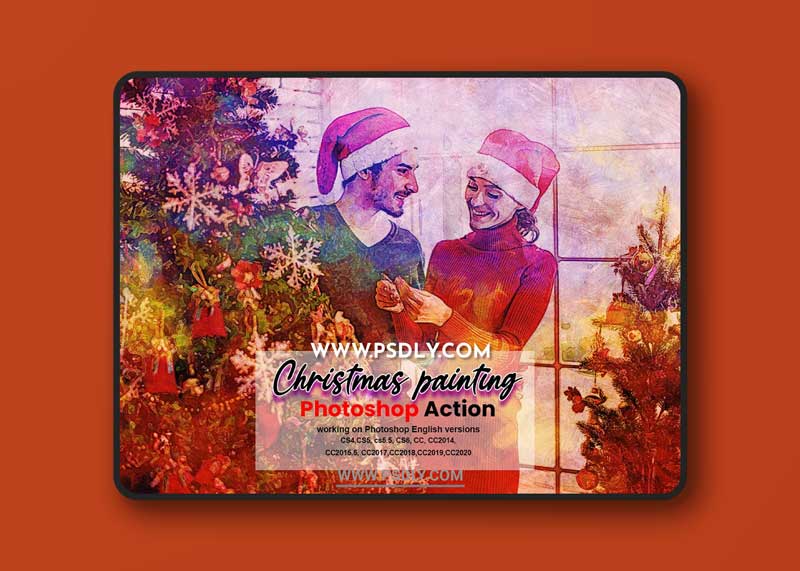CreativeMarket - Christmas Painting Photoshop Action 5636427 1 CreativeMarket - Christmas Painting Photoshop Action 5636427