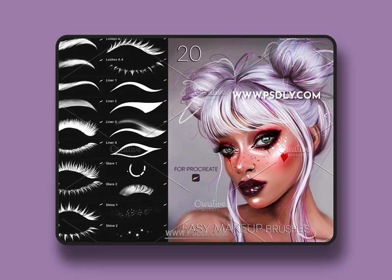 CreativeMarket - Easy MakeUp Brushes for Procreate 5495866 1 CreativeMarket - Easy MakeUp Brushes for Procreate 5495866