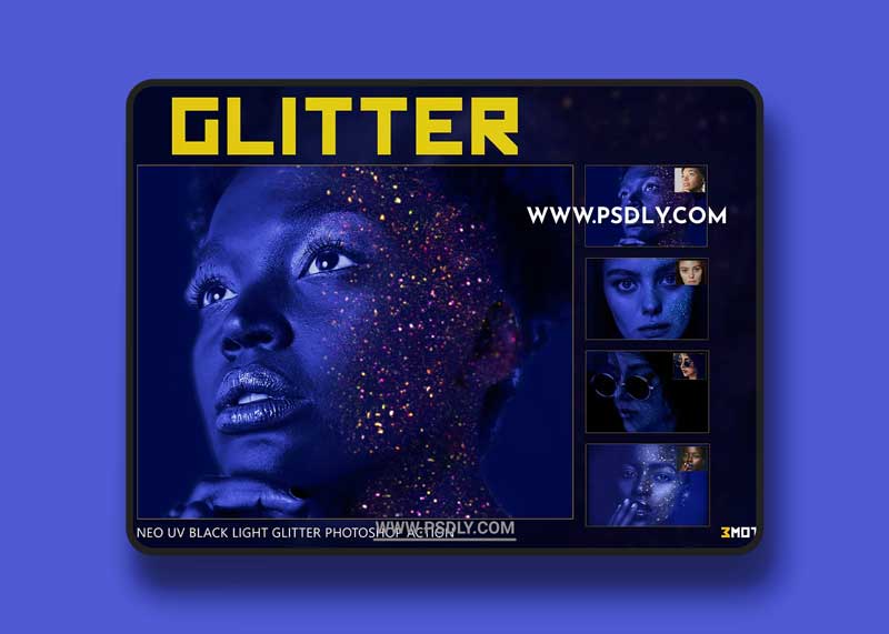 CreativeMarket - Neo UV Black Light Glitter Photoshop 5054406 1 CreativeMarket - Neo UV Black Light Glitter Photoshop 5054406