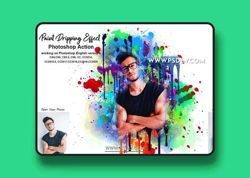 CreativeMarket - Paint Dripping Effect PS Action 5449909 1 CreativeMarket - Paint Dripping Effect PS Action 5449909