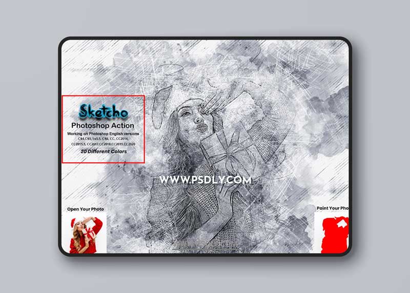 CreativeMarket - Sketcho Photoshop Action 5656111 1 CreativeMarket - Sketcho Photoshop Action 5656111