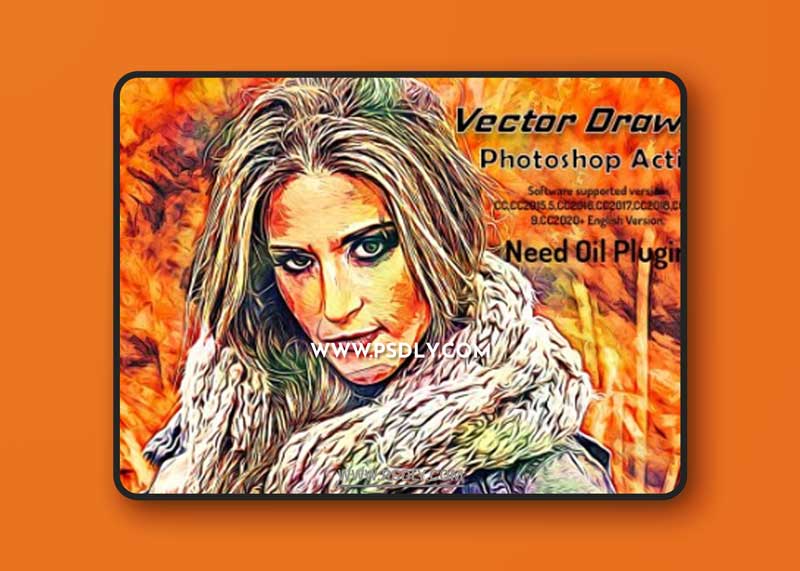 CreativeMarket - Vector Drawing Photoshop Action 6355534 1 CreativeMarket - Vector Drawing Photoshop Action 6355534