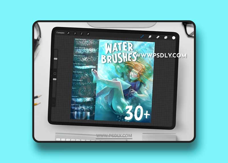 CreativeMarket - Water Brushpack for Procreate 6201941 1 CreativeMarket - Water Brushpack for Procreate 6201941
