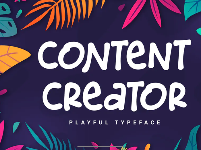 DS Content Creator - Playful Typeface 1 DS Content Creator - Playful Typeface