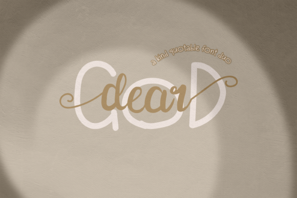 Dear God Duo Font 1 Dear God Duo Font