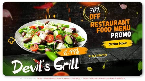 Videohive Devils Grill Menu Promo 33306024 1 Videohive Devils Grill Menu Promo 33306024