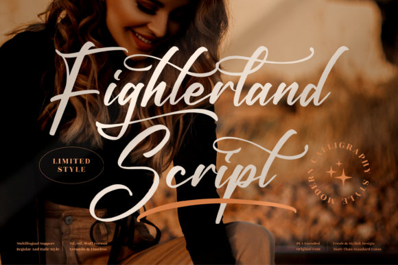 Fighterland Script Font 1 Fighterland Script Font