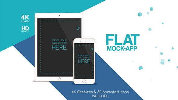 Videohive Flat Mock App Commercial 14152325 1 Videohive Flat Mock App Commercial 14152325