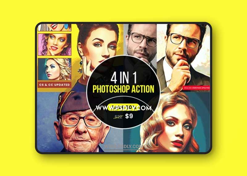 GraphicRiver - 4 in 1 Cartoon Oil Painting PS Action Bundle 33521544 1 GraphicRiver - 4 in 1 Cartoon Oil Painting PS Action Bundle 33521544