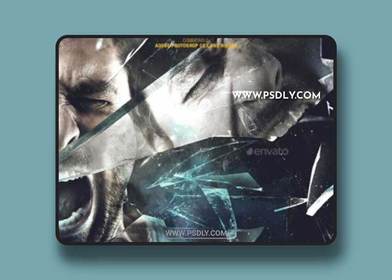 GraphicRiver - Broken Glass Photoshop Template 32305823 1 GraphicRiver - Broken Glass Photoshop Template 32305823