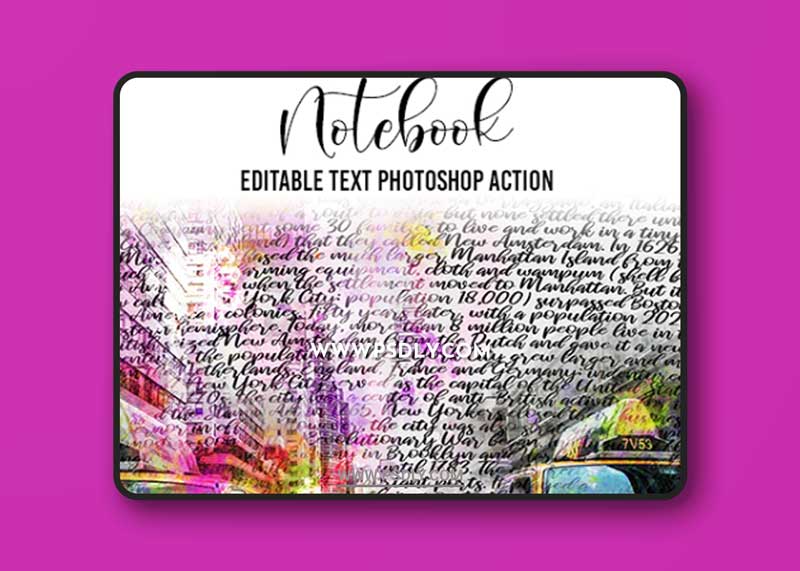 GraphicRiver - Notebook Photoshop Action 24181068 1 GraphicRiver - Notebook Photoshop Action 24181068