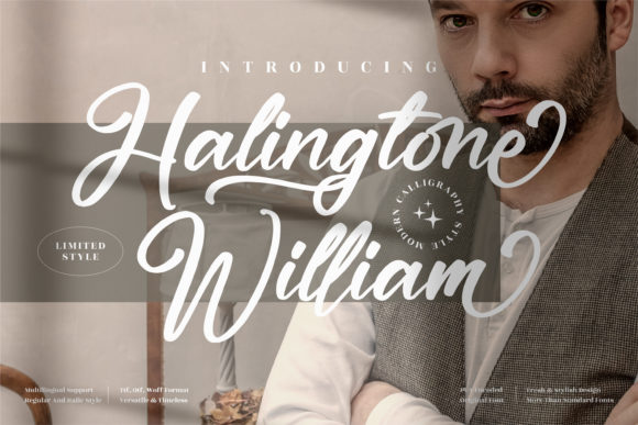 Halingtone William Font 1 Halingtone William Font