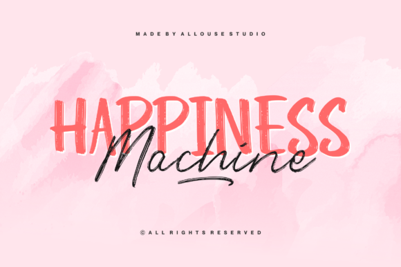 Happiness Machine Duo Font 1 Happiness Machine Duo Font