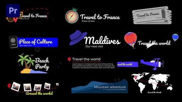 Videohive - Travel Lower Thirds - 33559072 1 Videohive - Travel Lower Thirds - 33559072