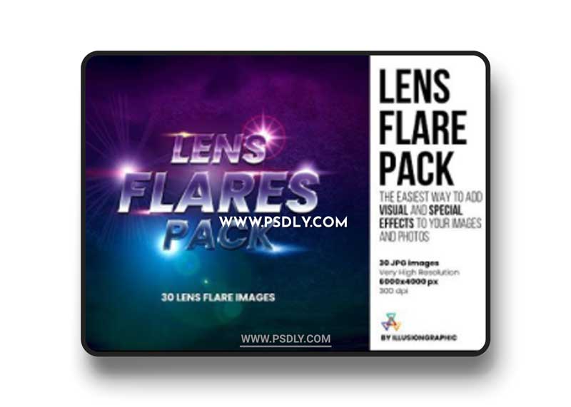 Lens Flare Pack - 30 Images 1 Lens Flare Pack - 30 Images