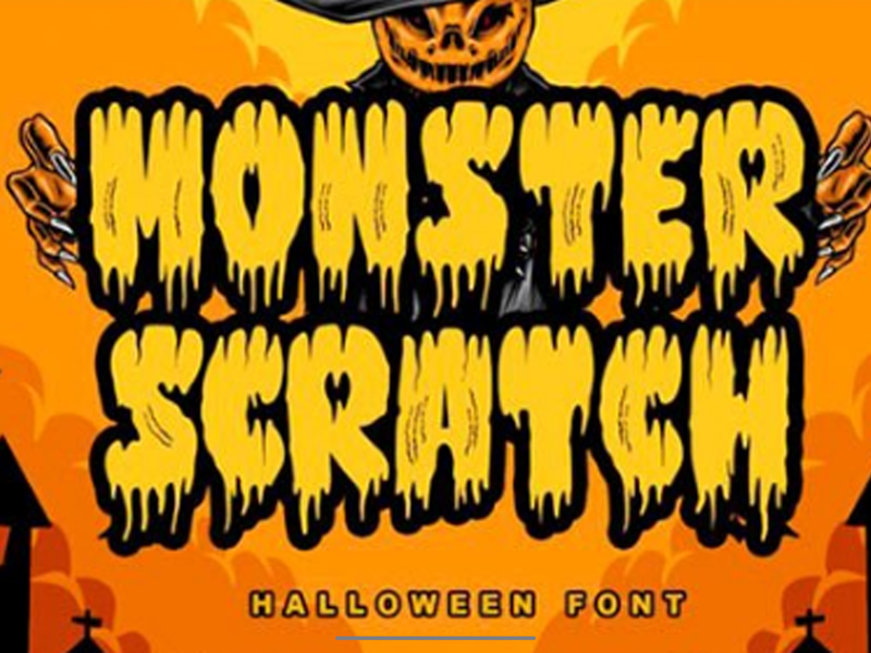 Monster Scratch Font 1 Monster Scratch Font