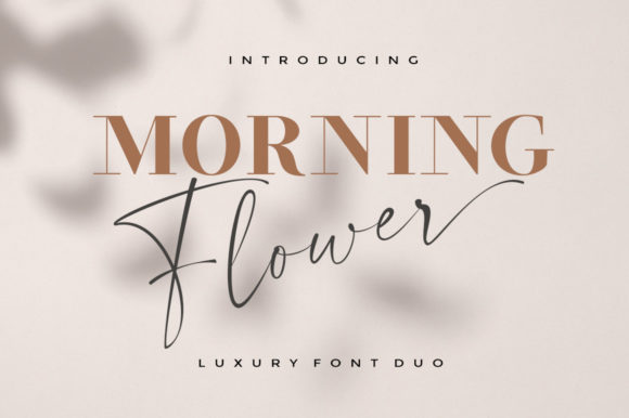 Morning Flower Duo Font 1 Morning Flower Duo Font