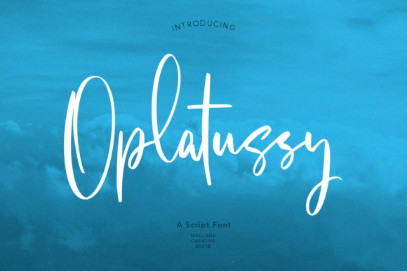 Oplatussy Script Font 1 Oplatussy Script Font