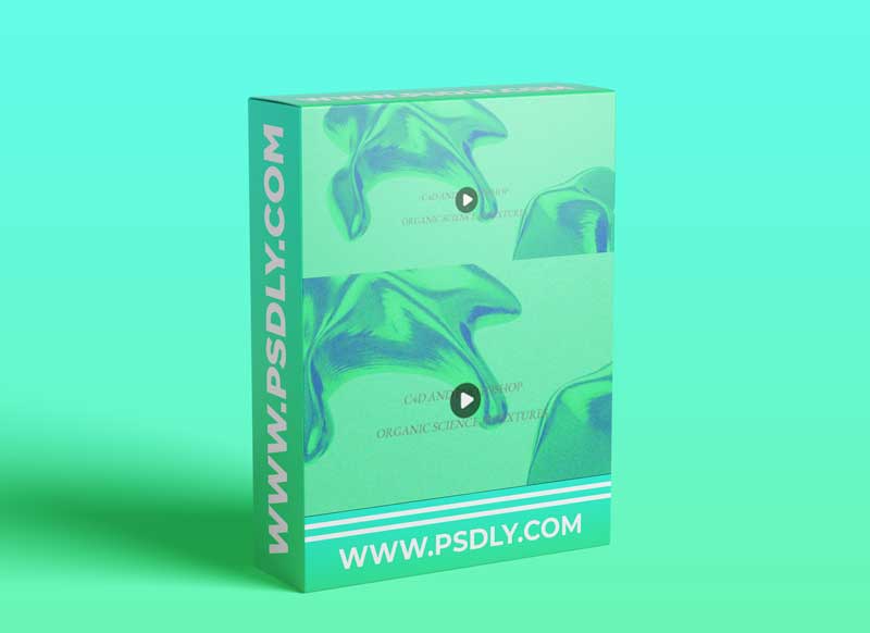 Organic Shape Poster C4D and Photoshop 1 Organic Shape Poster C4D and Photoshop