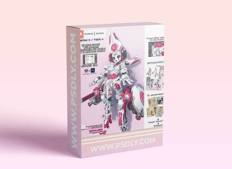 Patreon TERM 04 / TIER 4 : Gundam Geisha + Brush tutorial 1 Patreon TERM 04 / TIER 4 : Gundam Geisha + Brush tutorial