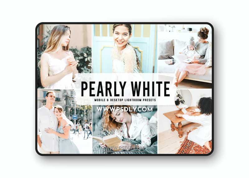 Pearly White Mobile & Desktop Lightroom Presets 1 Pearly White Mobile & Desktop Lightroom Presets