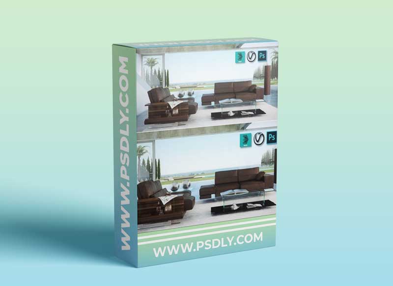 Photoshop Post Work for Interiors - Vray Render Passes 1 Photoshop Post Work for Interiors - Vray Render Passes