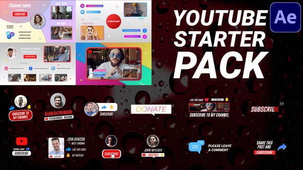 Videohive Youtube Starter Pack | After Effects 33288700 1 Videohive Youtube Starter Pack | After Effects 33288700