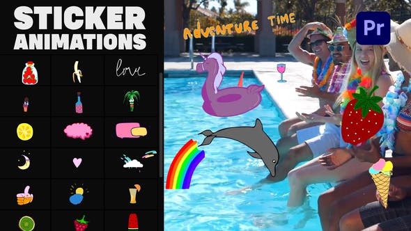Videohive - Happy Summer Stickers - 33457439 1 Videohive - Happy Summer Stickers - 33457439