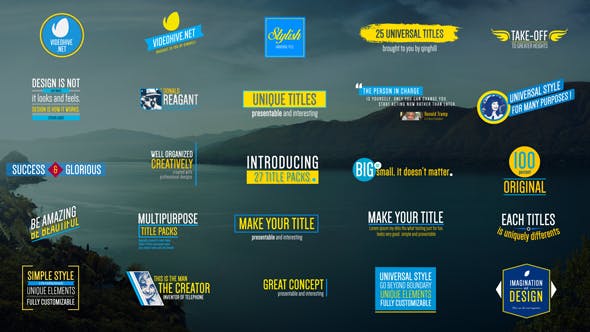 Videohive 27 Titles Pack 18779484 1 Videohive 27 Titles Pack 18779484