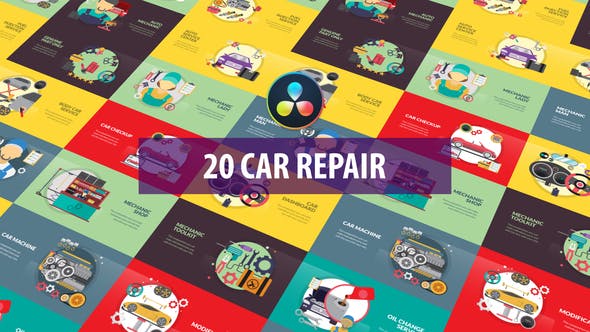 Videohive - Car Repair Animation | DaVinci Resolve - 33373317 1 Videohive - Car Repair Animation | DaVinci Resolve - 33373317