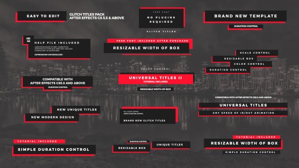 Videohive Universal Glitch Titles II 21319633 1 Videohive Universal Glitch Titles II 21319633