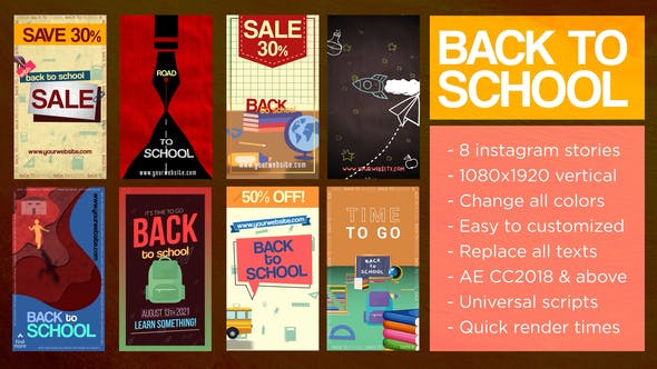 Videohive Back To School Stories 33427455 1 Videohive Back To School Stories 33427455