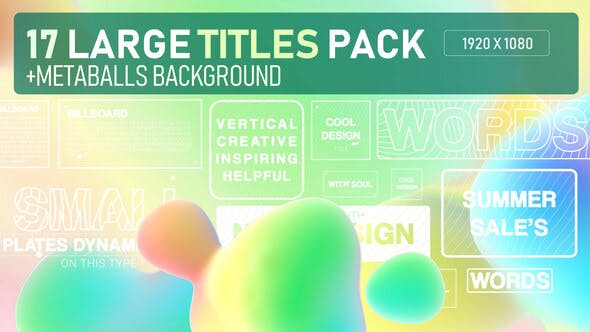Videohive Metta Balls Titles Pack 33314509 1 Videohive Metta Balls Titles Pack 33314509