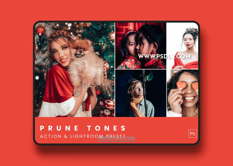 Prune Tones Action & Lightroom Preset 1 Prune Tones Action & Lightroom Preset